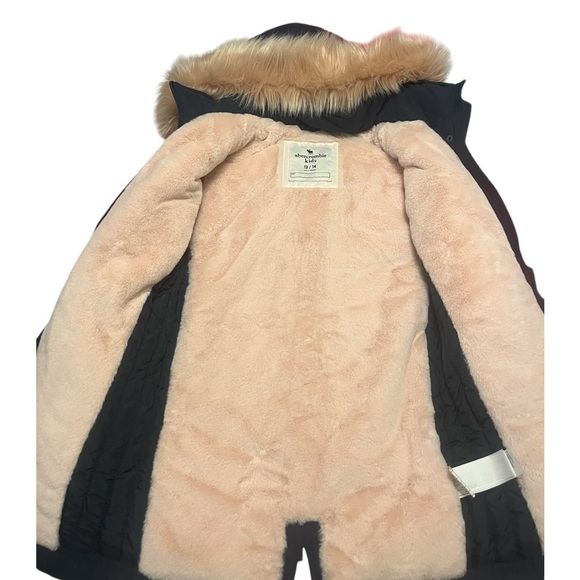 Abercrombie Kids Blue and Pink Puffer Jacket with Hood - Picture 5 of 15